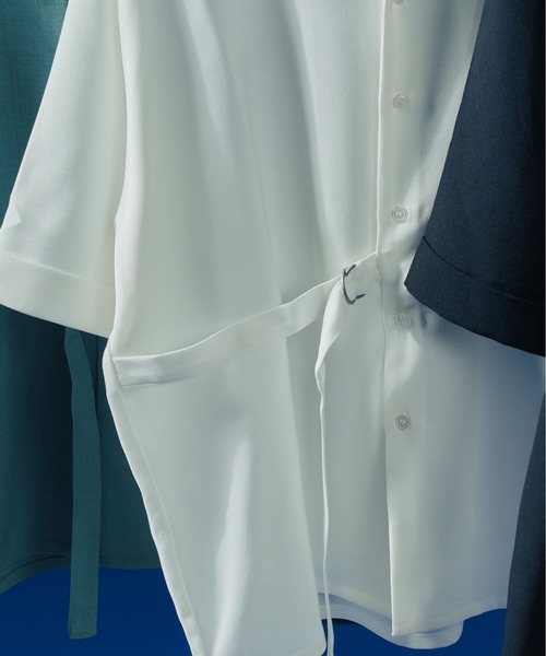 Ellno Loset(エルノロゼット)の「タイロッケンロールアップシャツ/セットアップ対応(シャツ/ブラウス・メンズ・ブラック/オフホワイト/ブルーグリーン・MEDIUM/LARGE)」の21枚目の写真