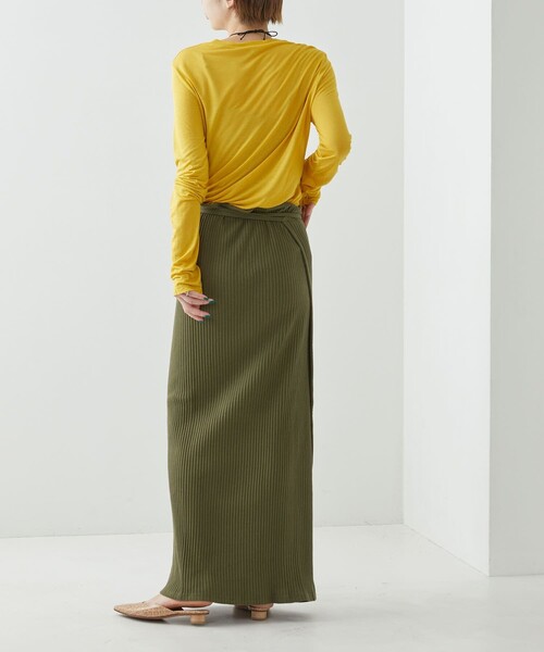 Baserange brig skirt ラップスカート BASERANGE ベースレンジ ロングスカート BRIG SKIRT SKBR RIB