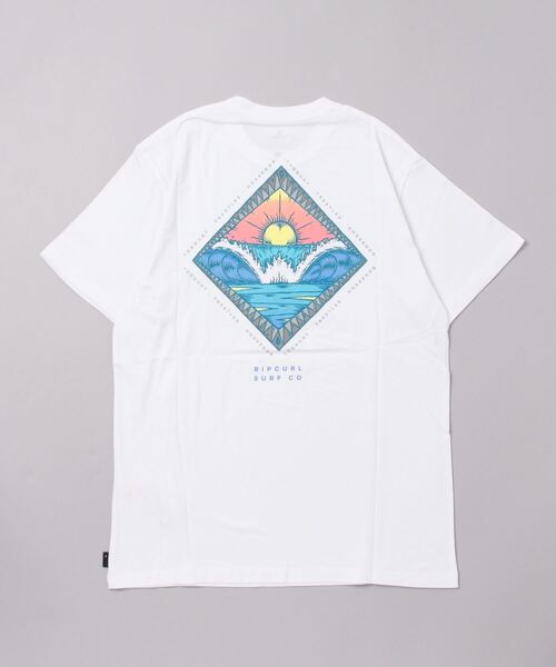 rip curl(リップカール)の「【RIPCURL(リップカール)】REFLECTION TEE/バックプリント半袖Tシャツ(Tシャツ/カットソー・メンズ・アクア/イエロー系その他/グレー系その他/ホワイト・X-SMALL/SMALL/MEDIUM/LARGE/X-LARGE)」の6枚目の写真