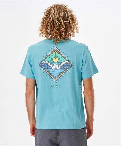 rip curl(リップカール)の「【RIPCURL(リップカール)】REFLECTION TEE/バックプリント半袖Tシャツ(Tシャツ/カットソー・メンズ・アクア/イエロー系その他/グレー系その他/ホワイト・X-SMALL/SMALL/MEDIUM/LARGE/X-LARGE)」の17枚目の写真