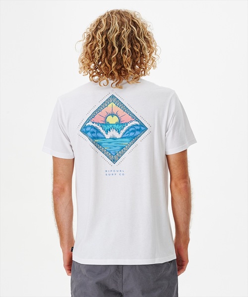 rip curl(リップカール)の「【RIPCURL(リップカール)】REFLECTION TEE/バックプリント半袖Tシャツ(Tシャツ/カットソー・メンズ・アクア/イエロー系その他/グレー系その他/ホワイト・X-SMALL/SMALL/MEDIUM/LARGE/X-LARGE)」の5枚目の写真
