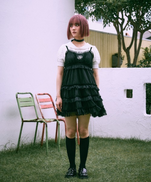 FickleBebe（フィクルベベ）の「ティアードキャミワンピース