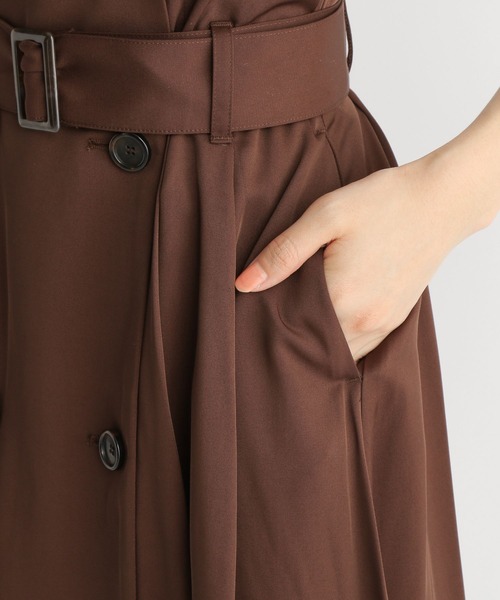 Andemiu(アンデミュウ)の「トレンチワンピ156635(ワンピース・レディース・アッシュグレー/ブラウン/ブルー・FREE)」の17枚目の写真