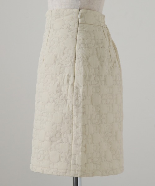 Cheek(チーク)の「オリジナルキルティングミニスカート(スカート・レディース・ブラウン/アイボリー/ピンクベージュ・SMALL/MEDIUM)」の11枚目の写真