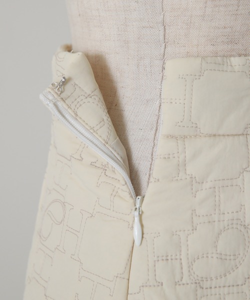 Cheek(チーク)の「オリジナルキルティングミニスカート(スカート・レディース・ブラウン/アイボリー/ピンクベージュ・SMALL/MEDIUM)」の13枚目の写真