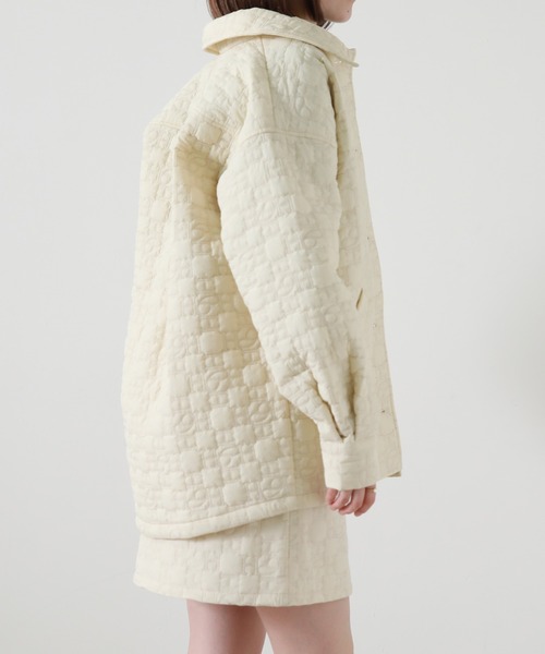 Cheek(チーク)の「オリジナルキルティングミニスカート(スカート・レディース・ブラウン/アイボリー/ピンクベージュ・SMALL/MEDIUM)」の20枚目の写真