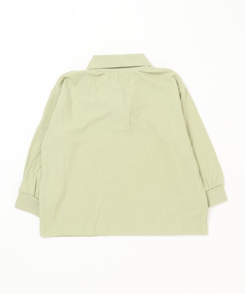 Ocean Pacific(オーシャンパシフィック)の「【OP:オーピー】OceanPacific×池田敬 キッズ 50thコラボ UVカバーアップ リブスキッパーシャツ(シャツ/ブラウス・キッズ・グレー/ライトグリーン・SMALL/MEDIUM/LARGE)」の11枚目の写真