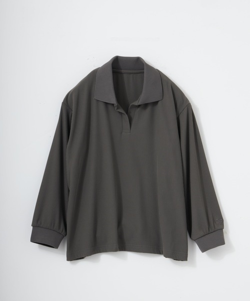 Ocean Pacific(オーシャンパシフィック)の「【OP:オーピー】OceanPacific×池田敬 キッズ 50thコラボ UVカバーアップ リブスキッパーシャツ(シャツ/ブラウス・キッズ・グレー/ライトグリーン・SMALL/MEDIUM/LARGE)」の3枚目の写真