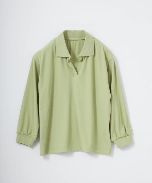 Ocean Pacific(オーシャンパシフィック)の「【OP:オーピー】OceanPacific×池田敬 キッズ 50thコラボ UVカバーアップ リブスキッパーシャツ(シャツ/ブラウス・キッズ・グレー/ライトグリーン・SMALL/MEDIUM/LARGE)」の7枚目の写真