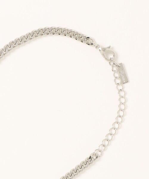 EGOIST（エゴイスト）の「ストーン付クロスネックレス（ネックレス・レディース・シルバー・FREE）」の4枚目の写真