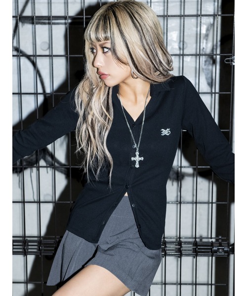 EGOIST（エゴイスト）の「ストーン付クロスネックレス（ネックレス・レディース・シルバー・FREE）」の3枚目の写真