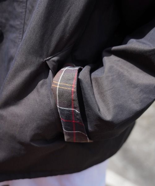 Barbour(バブアー)の「BARBOUR (バブアー) 別注TRANSPORT JACKET /トランスポートジャケット(ブルゾン・メンズ・ブラック/セージグリーン・36/38/40/42)」の7枚目の写真