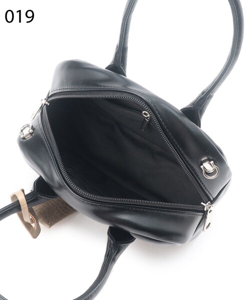 THE SHOP TK （ザ ショップ ティーケー ）の「◆【CLUEL 9月号掲載】ミニボストンバッグ/ワンハンドルバッグ（ハンドバッグ・レディース・イエロー/ブラック/ライトブルー・00）」の19枚目の写真