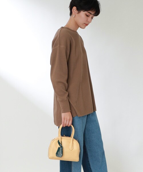 THE SHOP TK （ザ ショップ ティーケー ）の「◆【CLUEL 9月号掲載】ミニボストンバッグ/ワンハンドルバッグ（ハンドバッグ・レディース・イエロー/ブラック/ライトブルー・00）」の18枚目の写真