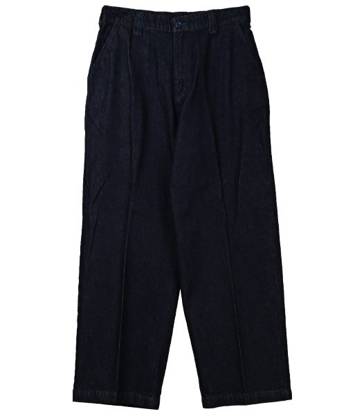 LUXSTYLE（ラグスタイル）の「デニムワイドチノパンツ（デニムパンツ・メンズ・ブルー/ブラック/ネイビー・L/M）」の9枚目の写真