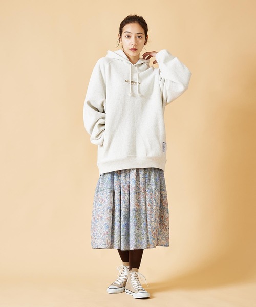 MILKFED.(ミルクフェド)の「MILKFED.ⅹCHAMPION SWEAT HOODIE(パーカー・レディース・ネイビー/ブラック/アッシュ/グリーン/オフホワイト・M/S)」の6枚目の写真