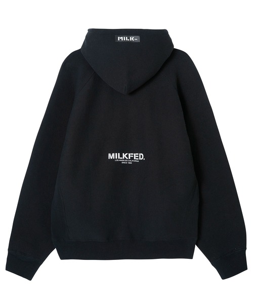 MILKFED.(ミルクフェド)の「MILKFED.ⅹCHAMPION SWEAT HOODIE(パーカー・レディース・ネイビー/ブラック/アッシュ/グリーン/オフホワイト・M/S)」の9枚目の写真