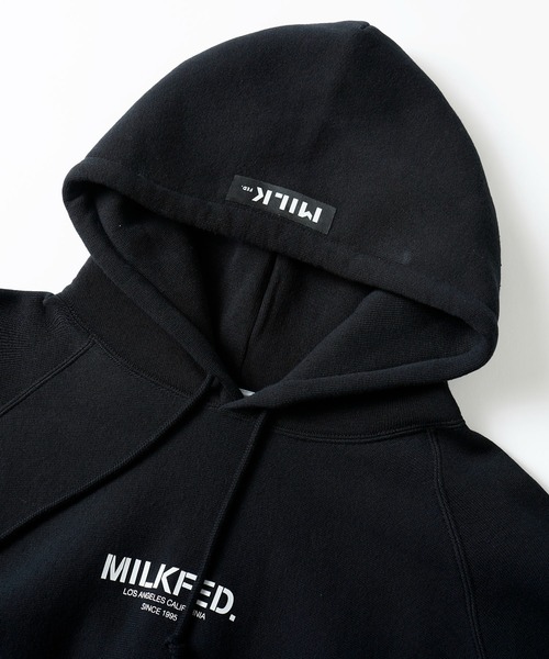 MILKFED.(ミルクフェド)の「MILKFED.ⅹCHAMPION SWEAT HOODIE(パーカー・レディース・ネイビー/ブラック/アッシュ/グリーン/オフホワイト・M/S)」の18枚目の写真
