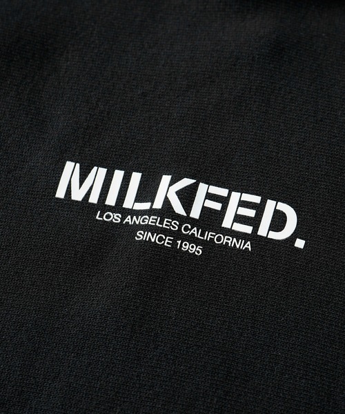 MILKFED.(ミルクフェド)の「MILKFED.ⅹCHAMPION SWEAT HOODIE(パーカー・レディース・ネイビー/ブラック/アッシュ/グリーン/オフホワイト・M/S)」の14枚目の写真