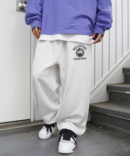 VENCEEXCHANGE（ヴァンスエクスチェンジ）の「【ヒルナンデス！紹介商品】RCGイラスト刺繍スウェットパンツ／RED CAP GIRL／スウェット（スウェットパンツ・メンズ・ホワイト/ブラック/グレー/グリーン/レッド/オフホワイト/ライトグレー/その他2・M/L）」の6枚目の写真