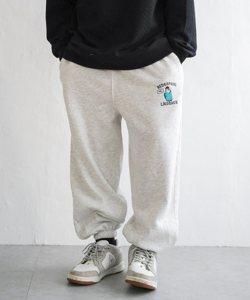 VENCEEXCHANGE（ヴァンスエクスチェンジ）の「【ヒルナンデス！紹介商品】RCGイラスト刺繍スウェットパンツ／RED CAP GIRL／スウェット（スウェットパンツ・メンズ・ホワイト/ブラック/グレー/グリーン/レッド/オフホワイト/ライトグレー/その他2・M/L）」の5枚目の写真