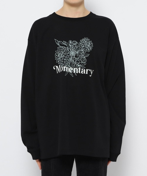 PAGEBOY（ページボーイ）の「モードフラワーロンT（Tシャツ/カットソー・レディース・ブルー系その他/ブラック/オフホワイト・FREE）」の11枚目の写真