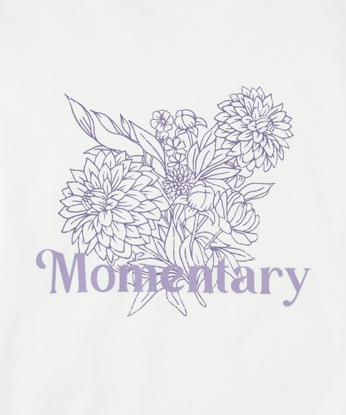 PAGEBOY（ページボーイ）の「モードフラワーロンT（Tシャツ/カットソー・レディース・ブルー系その他/ブラック/オフホワイト・FREE）」の6枚目の写真