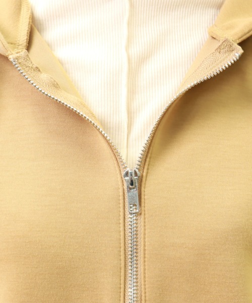 libelle more（リベル モア）の「フーディージップパーカー（パーカー・レディース・パープル/ベージュ/グリーン/チャコールグレー・L/M）」の9枚目の写真