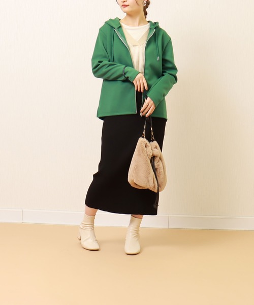 libelle more（リベル モア）の「フーディージップパーカー（パーカー・レディース・パープル/ベージュ/グリーン/チャコールグレー・L/M）」の15枚目の写真