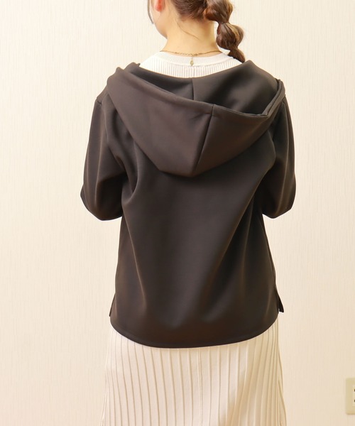 libelle more（リベル モア）の「フーディージップパーカー（パーカー・レディース・パープル/ベージュ/グリーン/チャコールグレー・L/M）」の10枚目の写真