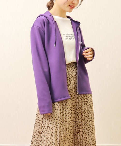 libelle more（リベル モア）の「フーディージップパーカー（パーカー・レディース・パープル/ベージュ/グリーン/チャコールグレー・L/M）」の20枚目の写真