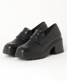 ABC SELECT エービーシーセレクト SQ LOAFER 7 スクエア ローファー 7 W5020 BLACK