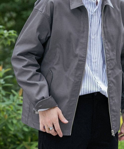 ITEMS URBANRESEARCH（アイテムズ アーバンリサーチ）の「『セットアップ対応』テックデニム ハリントンジャケット（デニムジャケット・メンズ・インディゴブルー/ライトインディゴブルー・MEDIUM/LARGE）」の3枚目の写真