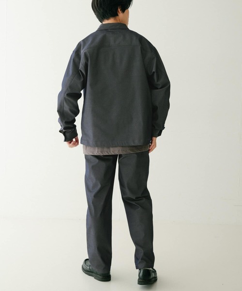 ITEMS URBANRESEARCH（アイテムズ アーバンリサーチ）の「『セットアップ対応』テックデニム ハリントンジャケット（デニムジャケット・メンズ・インディゴブルー/ライトインディゴブルー・MEDIUM/LARGE）」の6枚目の写真