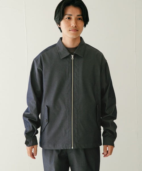 ITEMS URBANRESEARCH（アイテムズ アーバンリサーチ）の「『セットアップ対応』テックデニム ハリントンジャケット（デニムジャケット・メンズ・インディゴブルー/ライトインディゴブルー・MEDIUM/LARGE）」の20枚目の写真