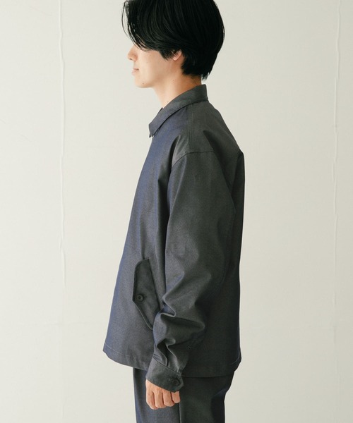 ITEMS URBANRESEARCH（アイテムズ アーバンリサーチ）の「『セットアップ対応』テックデニム ハリントンジャケット（デニムジャケット・メンズ・インディゴブルー/ライトインディゴブルー・MEDIUM/LARGE）」の11枚目の写真
