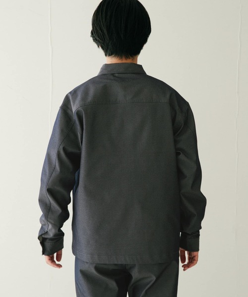 ITEMS URBANRESEARCH（アイテムズ アーバンリサーチ）の「『セットアップ対応』テックデニム ハリントンジャケット（デニムジャケット・メンズ・インディゴブルー/ライトインディゴブルー・MEDIUM/LARGE）」の15枚目の写真