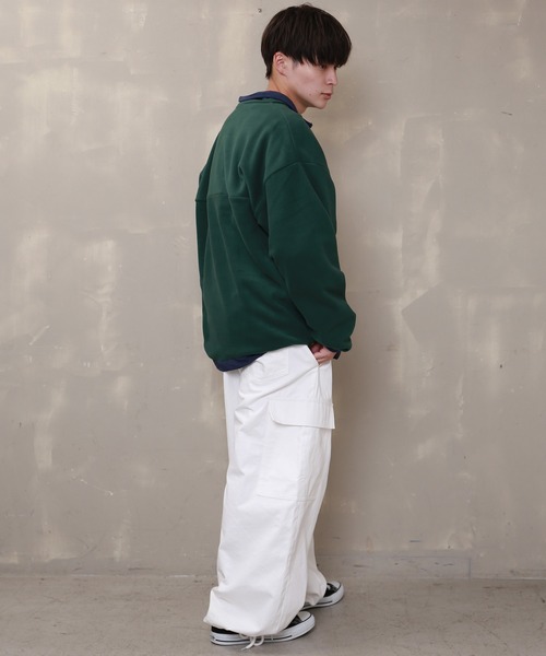 SPINNS（スピンズ）の「ハーフスナップ　フリーストップス（スウェット・メンズ・ピンク/アイボリー/イエロー/ロイヤルブルー/グリーン系その他2/グリーン系その他・ONESIZE）」の22枚目の写真