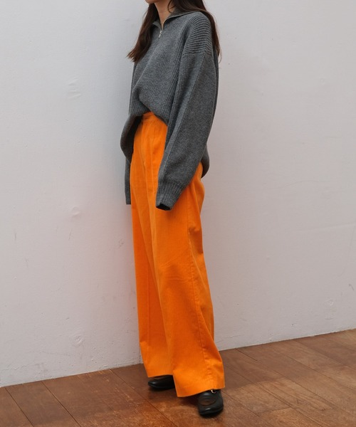 AKTE（アクテ）の「コーデュロイパンツ（その他パンツ・レディース・オレンジ/ピンク・1/2）」の6枚目の写真