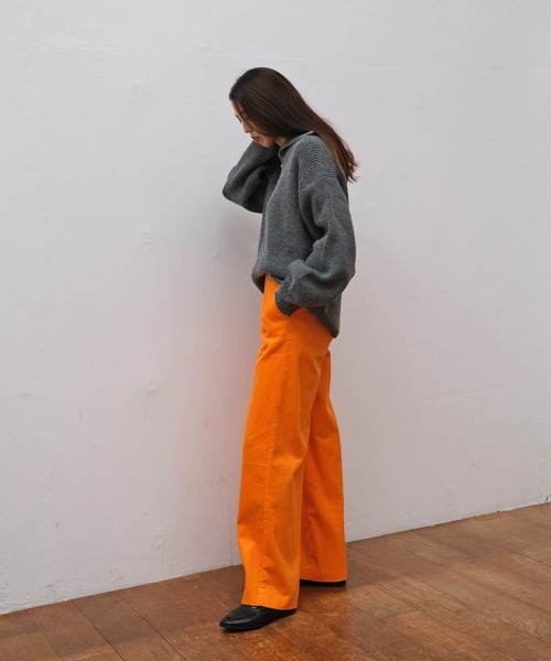 AKTE（アクテ）の「コーデュロイパンツ（その他パンツ・レディース・オレンジ/ピンク・1/2）」の9枚目の写真