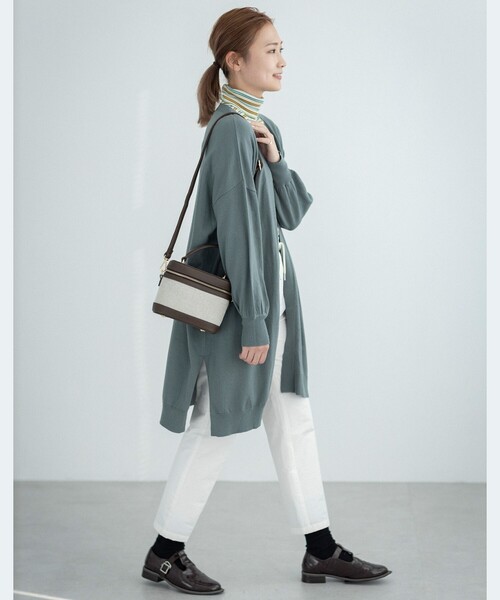 THE SHOP TK (ザ ショップ ティーケー )の「◆【洗える】ロングカーディガン(カーディガン/ボレロ・レディース・ブラック/ダークオリーブ/ライトベージュ・12/13/14)」の17枚目の写真
