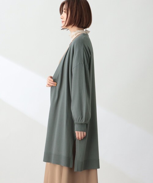 THE SHOP TK (ザ ショップ ティーケー )の「◆【洗える】ロングカーディガン(カーディガン/ボレロ・レディース・ブラック/ダークオリーブ/ライトベージュ・12/13/14)」の13枚目の写真