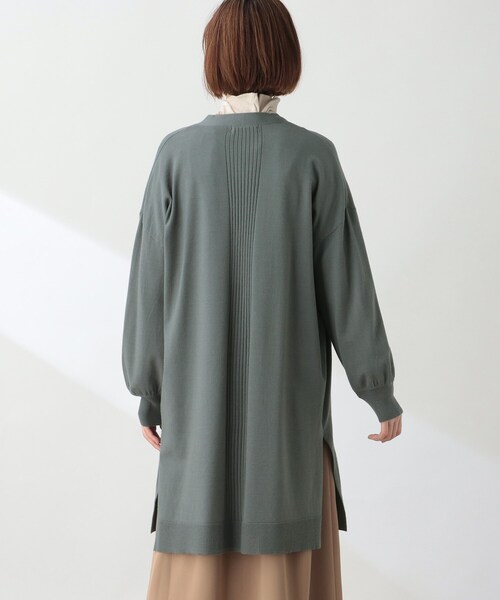THE SHOP TK (ザ ショップ ティーケー )の「◆【洗える】ロングカーディガン(カーディガン/ボレロ・レディース・ブラック/ダークオリーブ/ライトベージュ・12/13/14)」の6枚目の写真