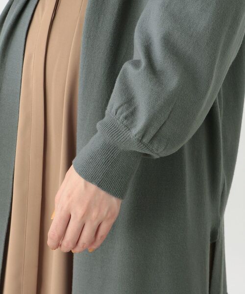 THE SHOP TK (ザ ショップ ティーケー )の「◆【洗える】ロングカーディガン(カーディガン/ボレロ・レディース・ブラック/ダークオリーブ/ライトベージュ・12/13/14)」の9枚目の写真