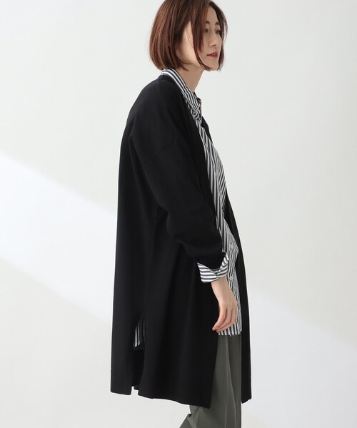 THE SHOP TK (ザ ショップ ティーケー )の「◆【洗える】ロングカーディガン(カーディガン/ボレロ・レディース・ブラック/ダークオリーブ/ライトベージュ・12/13/14)」の12枚目の写真