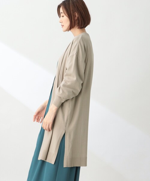 THE SHOP TK (ザ ショップ ティーケー )の「◆【洗える】ロングカーディガン(カーディガン/ボレロ・レディース・ブラック/ダークオリーブ/ライトベージュ・12/13/14)」の19枚目の写真