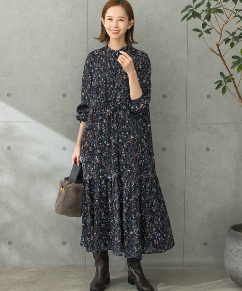 【URBAN RESEARCH】アーバンリサーチ　プリーツティアーズワンピース ランダムプリーツティアードワンピース | URBAN RESEARCH