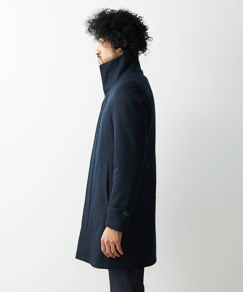 MICHEL KLEIN HOMME (ミッシェルクランオム)の「2WAYロング丈コート(ステンカラーコート・メンズ・ブラック/ネイビー・LARGE/MEDIUM/X-LARGE)」の7枚目の写真