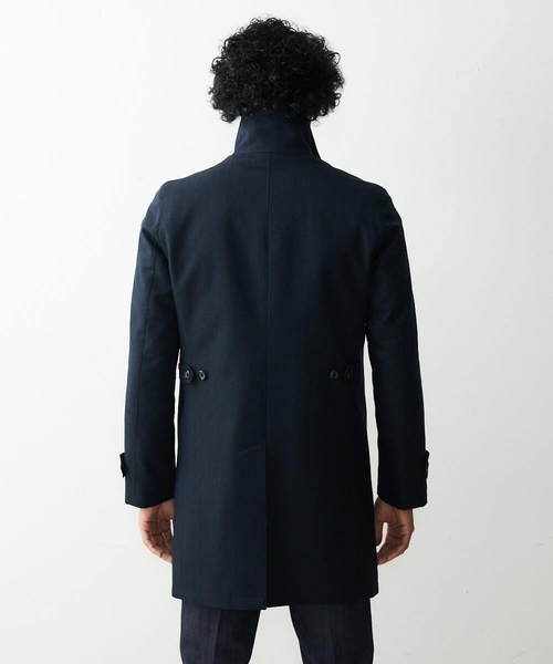 MICHEL KLEIN HOMME (ミッシェルクランオム)の「2WAYロング丈コート(ステンカラーコート・メンズ・ブラック/ネイビー・LARGE/MEDIUM/X-LARGE)」の8枚目の写真