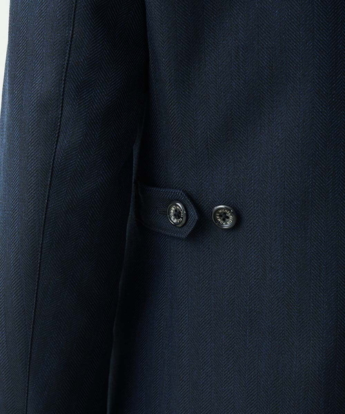 MICHEL KLEIN HOMME (ミッシェルクランオム)の「2WAYロング丈コート(ステンカラーコート・メンズ・ブラック/ネイビー・LARGE/MEDIUM/X-LARGE)」の9枚目の写真